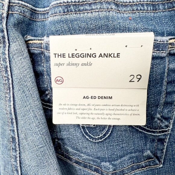 Adriano Goldschmied AG Maternity The Legging Ankle Jeans 18Y NWT Size 29 A3 - Picture 9 of 11